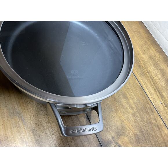 Calphalon Premier Hard-Anodized Nonstick, 3 Qt Saute Sauce Pan Pot w/ Lid #5003 - Picture 2 of 10